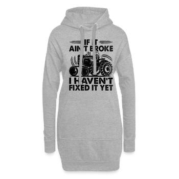 Landwirtschaftsmechaniker Lustige Traktormechaniker Bauernhof - Hoodie-Kleid - Grau meliert - Vorne