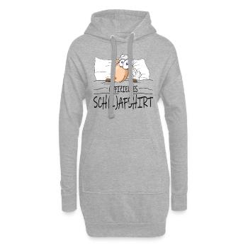 Chemise de nuit officielle Pyjama de mouton Pyjama - Sweat-shirt à capuche long Femme - gris chiné - Devant