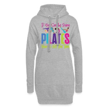 Instructeur de Pilates Professeur Si Vous - Sweat-shirt à capuche long Femme - gris chiné - Devant