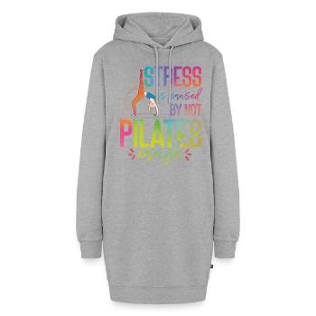 Instructeur de Pilates Enseignant - Sweat-shirt à capuche long Femme - gris chiné - Devant