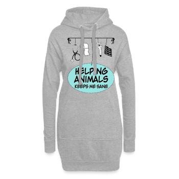 Vétérinaire Assistant(e) Vétérinaire - Sweat-shirt à capuche long Femme - gris chiné - Devant