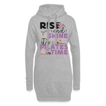 Pilates Instructor Teacher Rise - Hoodie-Kleid - Grau meliert - Vorne