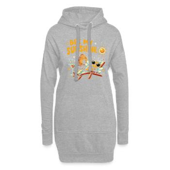 Bienenliebhaber Bienenzüchter Naturfreunde Imker - Hoodie-Kleid - Grau meliert - Vorne