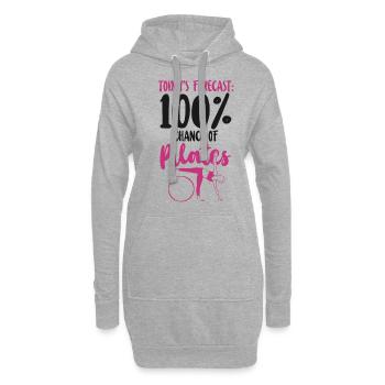 Pilates Instructor Teacher Today's - Hoodie-Kleid - Grau meliert - Vorne