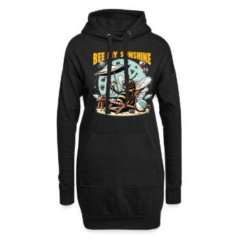 Bienenliebhaber Bienenzüchter Naturfreunde Imker - Hoodie-Kleid - Schwarz - Vorne