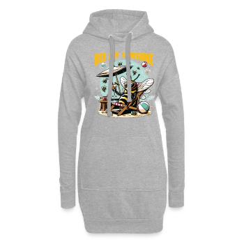 Amoureux des abeilles Apiculteurs Amis de la nature Apiculteurs - Sweat-shirt à capuche long Femme - gris chiné - Devant