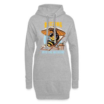 Amoureux des abeilles Apiculteurs Amis de la nature Apiculteurs - Sweat-shirt à capuche long Femme - gris chiné - Devant