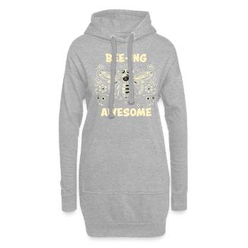 Amoureux des abeilles Apiculteurs Amis de la nature Apiculteurs - Sweat-shirt à capuche long Femme - gris chiné - Devant