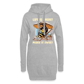 Amoureux des abeilles Apiculteurs Amis de la nature Apiculteurs - Sweat-shirt à capuche long Femme - gris chiné - Devant