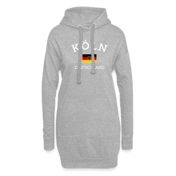 Koln Cologne deutschland germany - Hoodie-Kleid - Grau meliert - Vorne