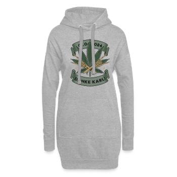 Cannabis Legalisierung Danke Karl Tee - Hoodie-Kleid - Grau meliert - Vorne