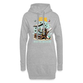 Amoureux des abeilles Apiculteurs Amis de la nature Apiculteurs - Sweat-shirt à capuche long Femme - gris chiné - Devant