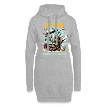 Amoureux des abeilles Apiculteurs Amis de la nature Apiculteurs - Sweat-shirt à capuche long Femme - gris chiné - Devant
