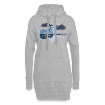 Gitarre, Musiker, Musik Band, Gitarrist, - Hoodie-Kleid - Grau meliert - Vorne