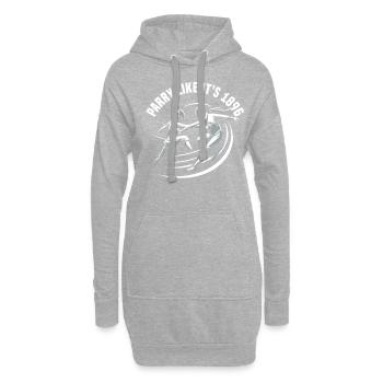 Masque Fencer Sport Design Sur Jeu Sur L’escrime De Combat - Sweat-shirt à capuche long Femme - gris chiné - Devant