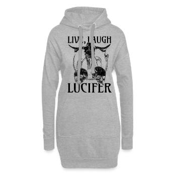 Live Love Luzifer Goth Festival Death Metal - Hoodie-Kleid - Grau meliert - Vorne
