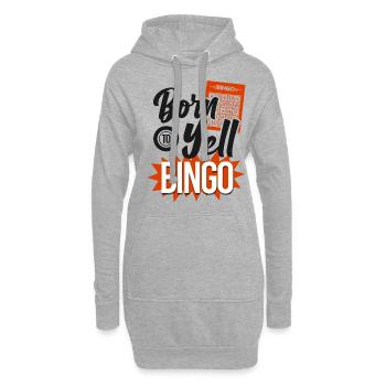 Bingo Player Born To Yell Bingo - Hoodie-Kleid - Grau meliert - Vorne
