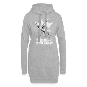 Fourmilière Propriétaire Éleveur De Fourmis Roi De La - Sweat-shirt à capuche long Femme - gris chiné - Devant