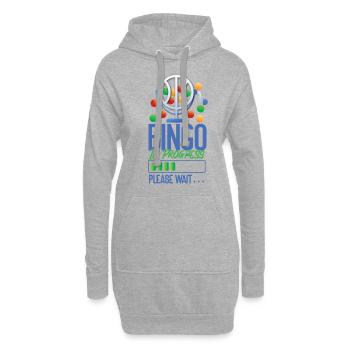 Bingo Player Bingo In Progress - Hoodie-Kleid - Grau meliert - Vorne