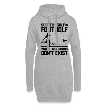Footgolf Player Foot Golf Footgolfers Foot spielen - Hoodie-Kleid - Grau meliert - Vorne