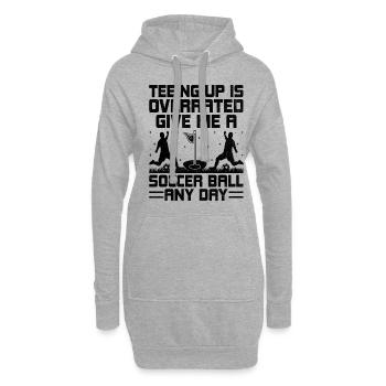 Footgolf Player Foot Golf Footgolfers Foot spielen - Hoodie-Kleid - Grau meliert - Vorne