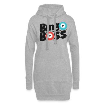 Bingo Joueur Bingo - Sweat-shirt à capuche long Femme - gris chiné - Devant