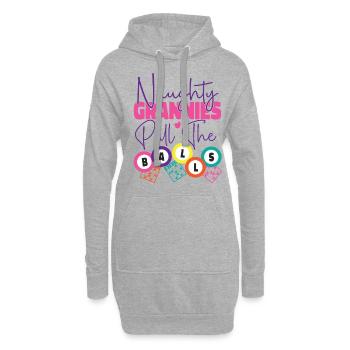 Bingo Player Grandma Naughty - Hoodie-Kleid - Grau meliert - Vorne