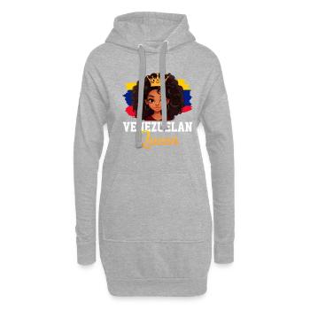 venezuelan Queen, flag venezuela - Hoodie-Kleid - Grau meliert - Vorne