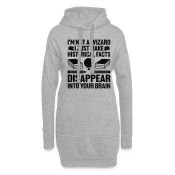 Geschichtslehrer Lustige Geschichtslehrer Sprüche - Hoodie-Kleid - Grau meliert - Vorne