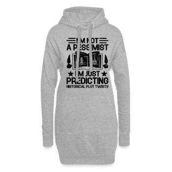 Geschichtslehrer Lustige Geschichtslehrer Sprüche - Hoodie-Kleid - Grau meliert - Vorne