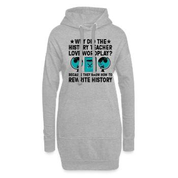Geschichtslehrer Lustige Geschichtslehrer Sprüche - Hoodie-Kleid - Grau meliert - Vorne