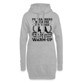Sportlehrer Sportlehrer Schullehrer - Hoodie-Kleid - Grau meliert - Vorne