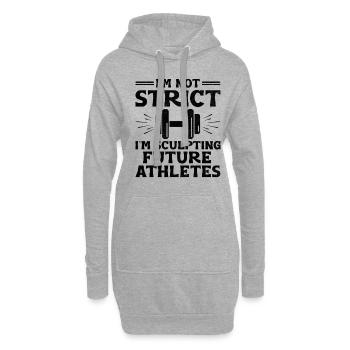 Professeur d’éducation physique Professeurs d’éducation physique École Spor - Sweat-shirt à capuche long Femme - gris chiné - Devant