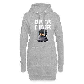 Data ninja data scientist - Hoodie-Kleid - Grau meliert - Vorne