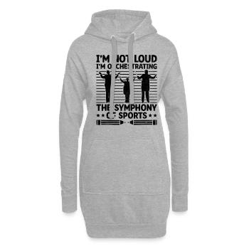 Sportlehrer Sportlehrer Schullehrer - Hoodie-Kleid - Grau meliert - Vorne
