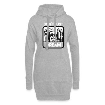 Handwerker Papa Don't Just Dream Heimwerker - Hoodie-Kleid - Grau meliert - Vorne