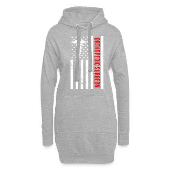 Ortho surgeon, Nurse Doctor assistant orthopedic - Hoodie-Kleid - Grau meliert - Vorne