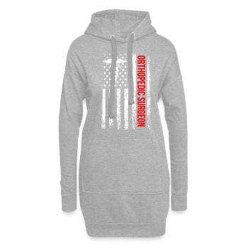Ortho surgeon, Nurse Doctor assistant orthopedic - Hoodie-Kleid - Grau meliert - Vorne