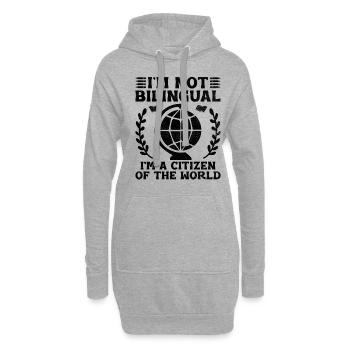 Professeur de langues étrangères École Professeurs de langues - Sweat-shirt à capuche long Femme - gris chiné - Devant