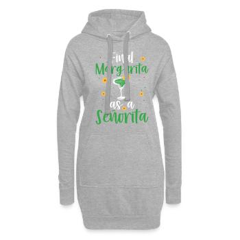 finalSeniorita-abschluss-margarita-t-shirt - Hoodie-Kleid - Grau meliert - Vorne