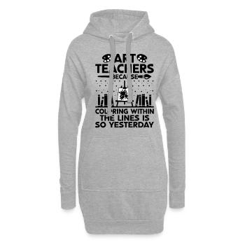 Kunstlehrer Schullehrer Lustige Kunstlehrer Scho - Hoodie-Kleid - Grau meliert - Vorne