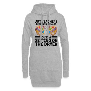 Kunstlehrer Schullehrer Lustige Kunstlehrer Scho - Hoodie-Kleid - Grau meliert - Vorne