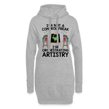 Kunstlehrer Schullehrer Lustige Kunstlehrer Scho - Hoodie-Kleid - Grau meliert - Vorne