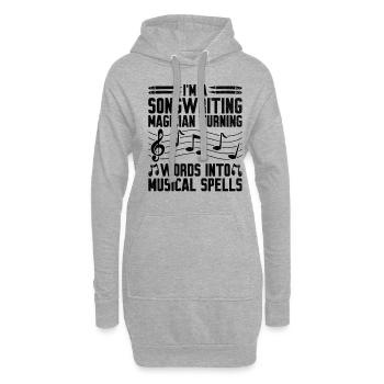 Musicien Auteur-compositeur Chanteur Musicien Musique Musique Pr - Sweat-shirt à capuche long Femme - gris chiné - Devant