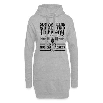 Musician Songwriter Singer Musician Music Music Pr - Hoodie Dress - heather grey - Front