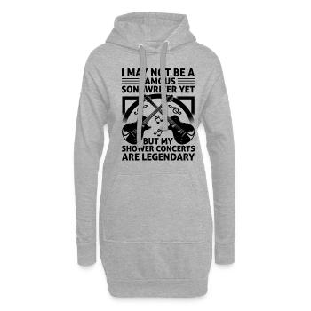 Musicien Auteur-compositeur Chanteur Musicien Musique Musique Pr - Sweat-shirt à capuche long Femme - gris chiné - Devant