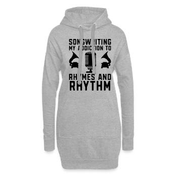 Musicien Auteur-compositeur Chanteur Musicien Musique Musique Pr - Sweat-shirt à capuche long Femme - gris chiné - Devant