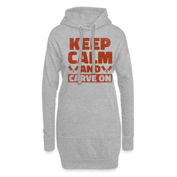 Metzger Fleischer Metzgerei Fleischerei - Hoodie-Kleid - Grau meliert - Vorne