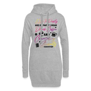School Counselor Coffee I Like To - Hoodie-Kleid - Grau meliert - Vorne