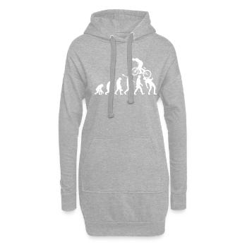 evolution, cycling Mountain Bike - Hoodie-Kleid - Grau meliert - Vorne